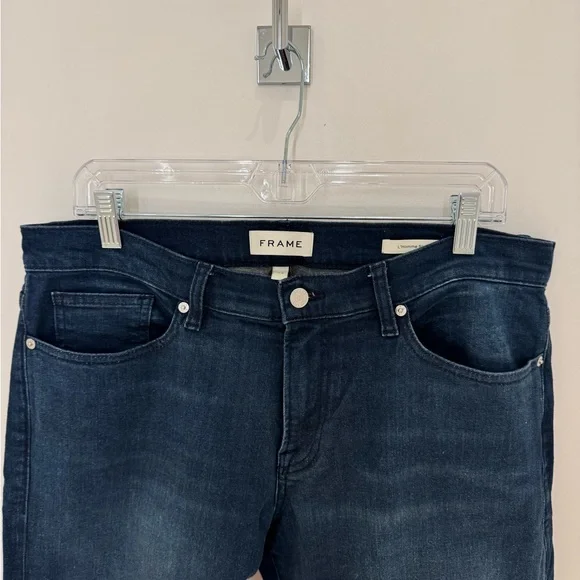 Frame Denim L'Homme Slim Dark Blue Jeans - Picture 3 of 6